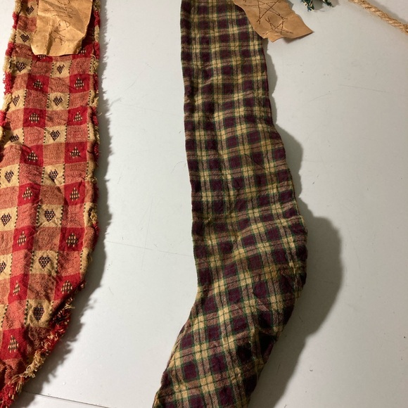 Rustic Plaid Christmas Stockings Set - Picture 7 of 9